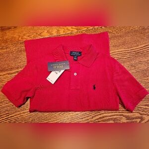 Polo by Ralph Lauren NEW Boys Polo Shirt short sleeve, Size Small (8), Red